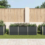 VIDAXL -Pflanzer erhöhte 240 x 80 x 77 cm verzinkte Stahl -Anthrazit