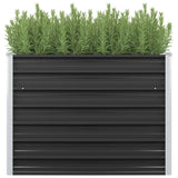 De Vidaxl Planter huet 100x40x77 cm galvaniséiert Stol Anthracit