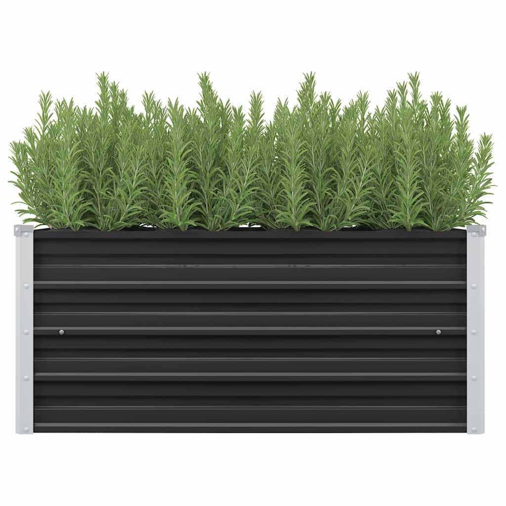 Vidaxl Planter Insented 100x40x45 cm galvanisert stål Antracitt