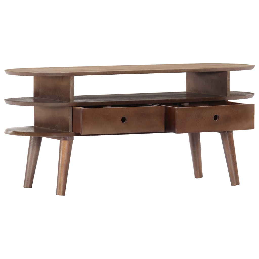 Vidaxl tv-meubel 110x35x50 cm massief acaciahout