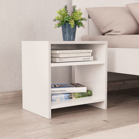 Vidaxl nachtkastjes 2 st 40x30x40 cm bewerkt hout wit