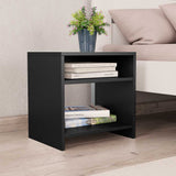Vidaxl nachtkastjes 2 st 40x30x40 cm bewerkt hout zwart
