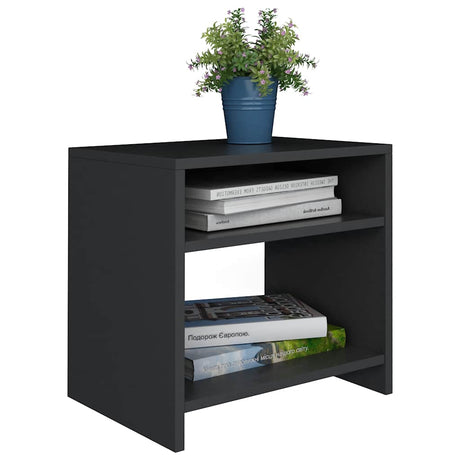 Vidaxl nachtkastjes 2 st 40x30x40 cm bewerkt hout zwart