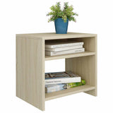 Vidaxl nachtkastje 40x30x40 cm bewerkt hout sonoma eikenkleurig