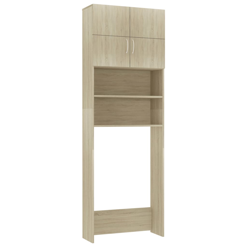 Vidaxl pralni stroj omara 64x25.5x190 cm Predelani les Sonoma Oak -Corored