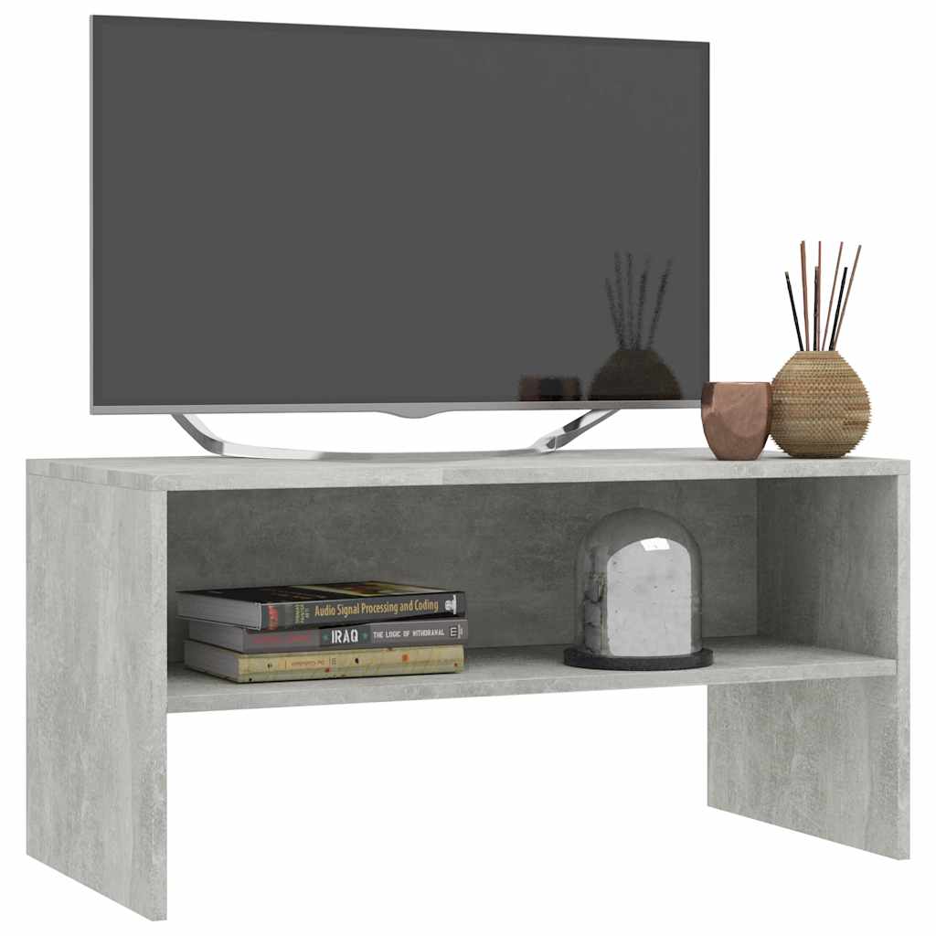 Vidaxl tv-meubel 80x40x40 cm bewerkt hout betongrijs