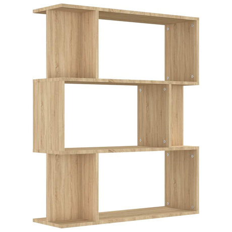 Vidaxl boekenkast kamerscherm 80x24x96 cm bewerkt hout sonoma eiken