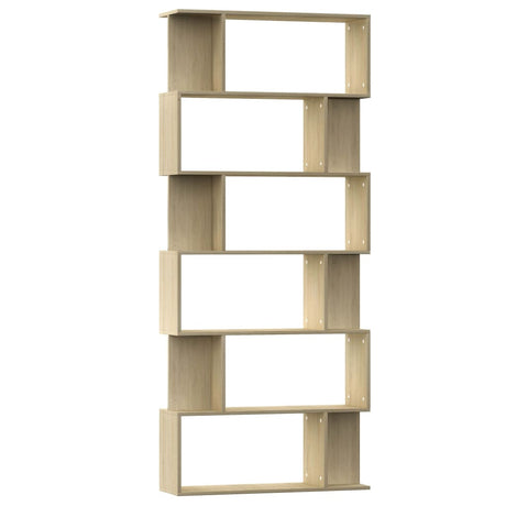 Vidaxl boekenkast kamerscherm 80x24x192 cm bewerkt hout sonoma eiken