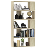Vidaxl boekenkast kamerscherm 80x24x159 cm bewerkt hout sonoma eiken
