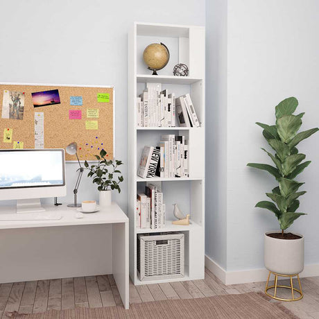 Vidaxl boekenkast kamerscherm 45x24x159 cm bewerkt hout wit