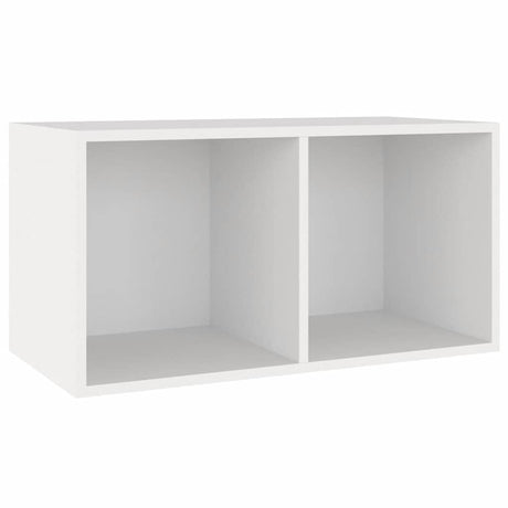 Vidaxl opbergbox voor lp's 71x34x36 cm bewerkt hout wit