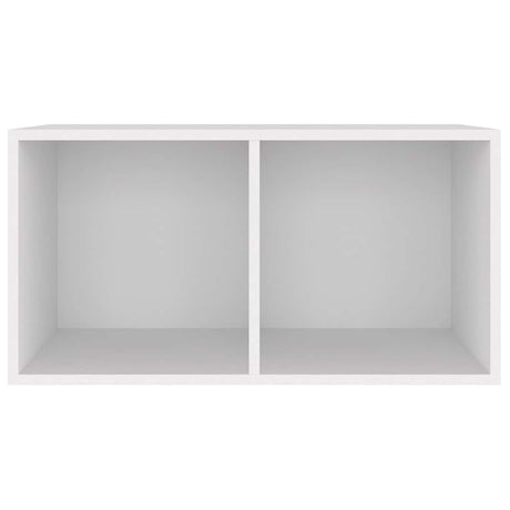 Vidaxl opbergbox voor lp's 71x34x36 cm bewerkt hout wit