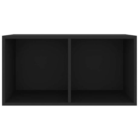 Vidaxl opbergbox voor lp's 71x34x36 cm bewerkt hout zwart
