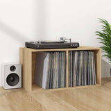Vidaxl opbergbox voor lp's 71x34x36 cm bewerkt hout sonoma eikenkleur