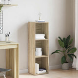Vidaxl boekenkast tv-meubel 36x30x114cm bewerkt hout sonoma eikenkleur