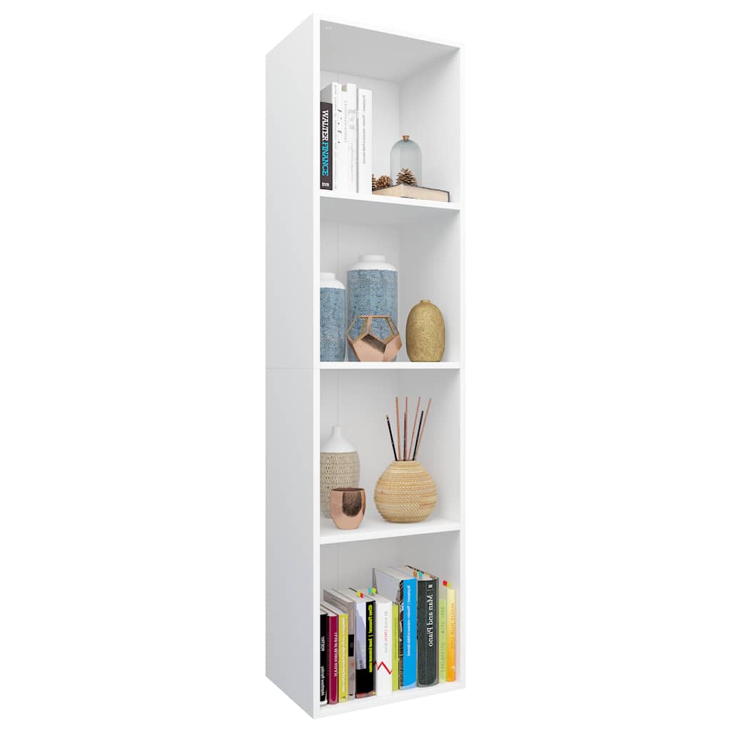 Vidaxl boekenkast tv-meubel 36x30x143 cm bewerkt hout wit