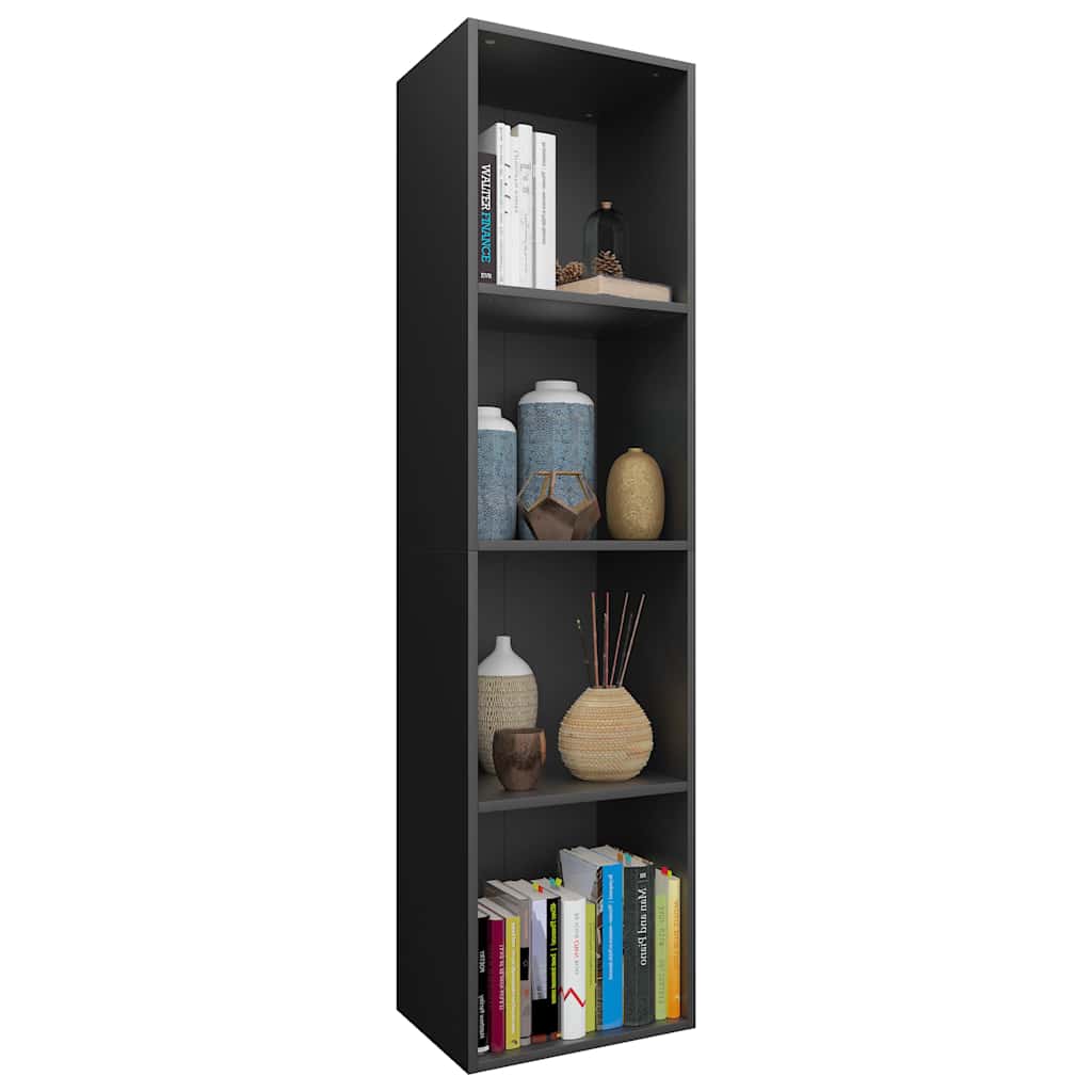 Vidaxl boekenkast tv-meubel 36x30x143 cm bewerkt hout zwart