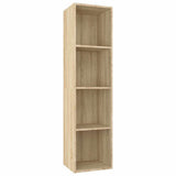 Vidaxl boekenkast tv-meubel 36x30x143cm bewerkt hout sonoma eikenkleur