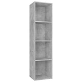 Vidaxl boekenkast tv-meubel 36x30x143 cm bewerkt hout betongrijs