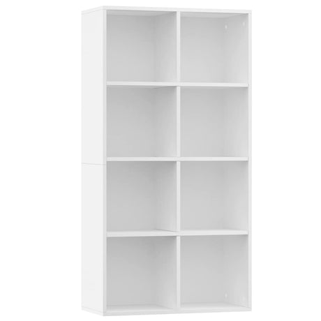 Vidaxl boekenkast dressoir 66x30x130 cm bewerkt hout wit
