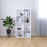 Vidaxl boekenkast dressoir 66x30x130 cm bewerkt hout wit