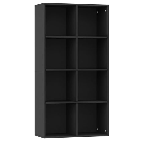 Vidaxl boekenkast dressoir 66x30x130 cm bewerkt hout zwart