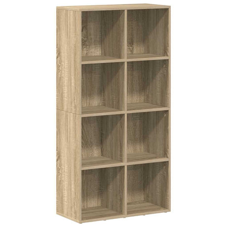 Vidaxl boekenkast dressoir 66x30x130 cm bewerkt hout sonoma eikenkleur