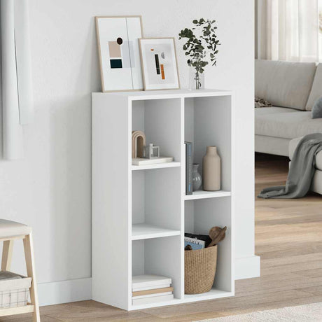 Vidaxl boekenkast dressoir 50x25x80 cm bewerkt hout wit