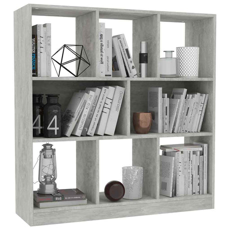 Vidaxl boekenkast 97,5x29,5x100 cm bewerkt hout betongrijs