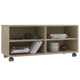 Vidaxl tv-meubel met wieltjes 90x35x35 cm bewerkt hout sonoma eiken