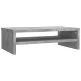 Vidaxl monitorstandaard 42x24x13 cm bewerkt hout betongrijs