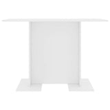 Vidaxl eettafel 110x60x75 cm bewerkt hout wit