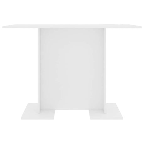Vidaxl eettafel 110x60x75 cm bewerkt hout wit