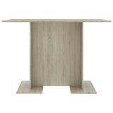 Vidaxl eettafel 110x60x75 cm bewerkt hout sonoma eikenkleurig