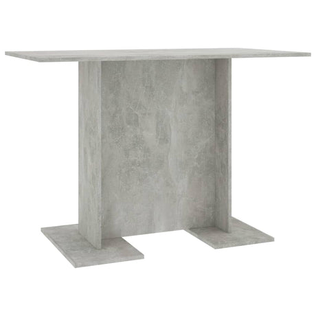 Vidaxl eettafel 110x60x75 cm bewerkt hout betongrijs