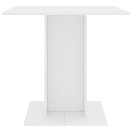 Vidaxl eettafel 80x80x75 cm bewerkt hout wit