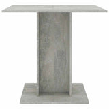 Vidaxl eettafel 80x80x75 cm bewerkt hout betongrijs