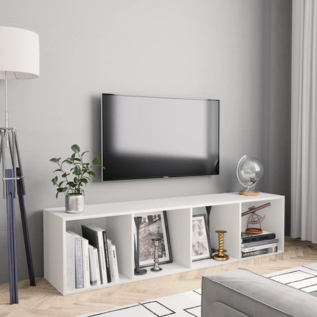 Vidaxl boekenkast tv-meubel 143x30x36 cm wit