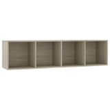 Vidaxl boekenkast tv-meubel 143x30x36 cm sonoma eikenkleurig