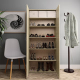 VidaXL shoe cabinet 80x35.5x180 cm Properted wood Sonoma oak colored