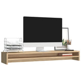 Vidaxl Monitor steht 100x24x13 cm verarbeitetes Holz Sonoma Eiche.
