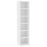 Vidaxl cd-kast 21x20x88 cm bewerkt hout wit