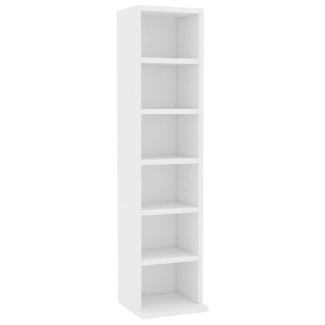 Vidaxl cd-kast 21x20x88 cm bewerkt hout wit