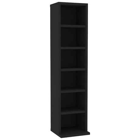 Vidaxl cd-kast 21x20x88 cm bewerkt hout zwart