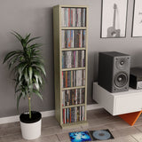 Vidaxl cd-kast 21x20x88 cm bewerkt hout sonoma eikenkleurig