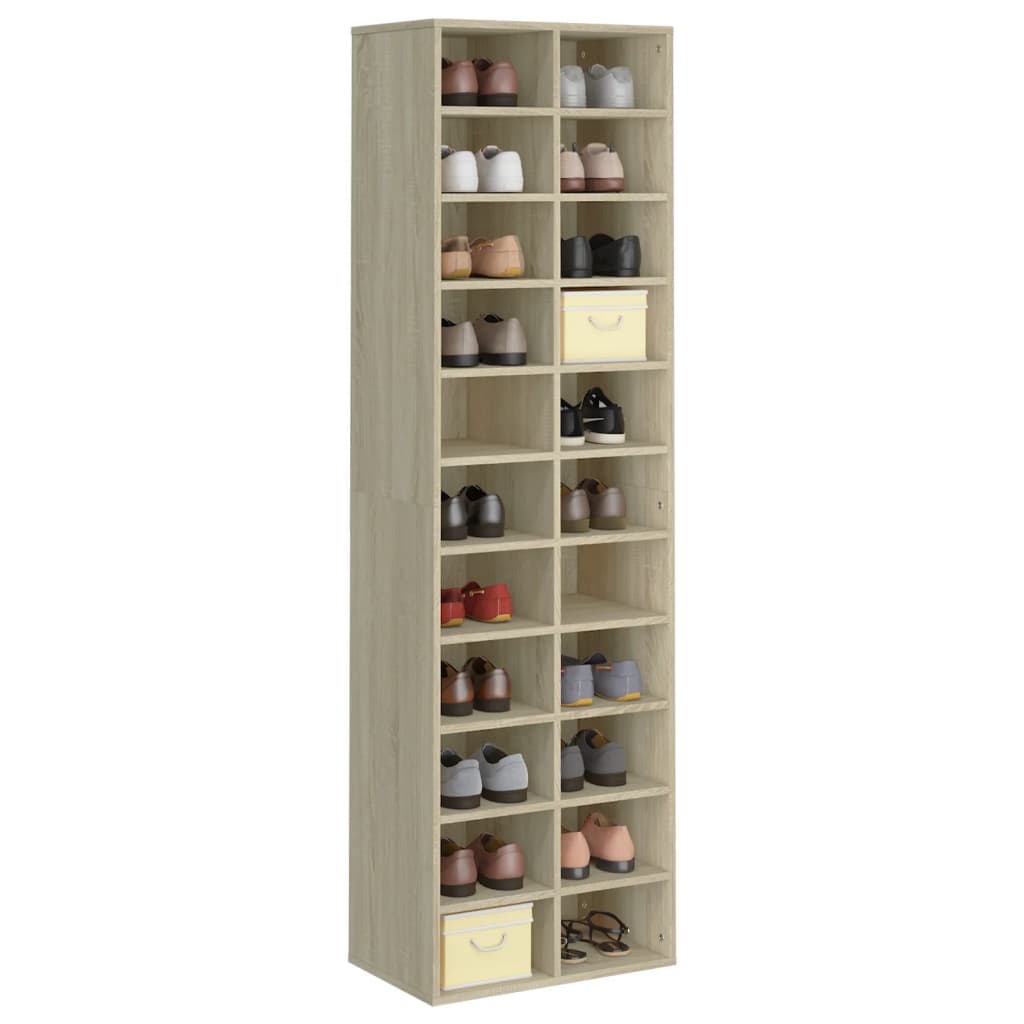 Vidaxl Shoe cabinet 54x34x183 cm Properted wood Sonoma Oak colored