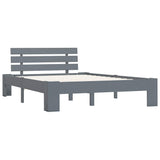 Vidaxl bedframe massief grenenhout grijs 120x200 cm
