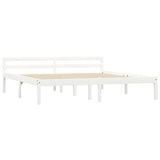 Vidaxl bedframe massief grenenhout wit 160x200 cm
