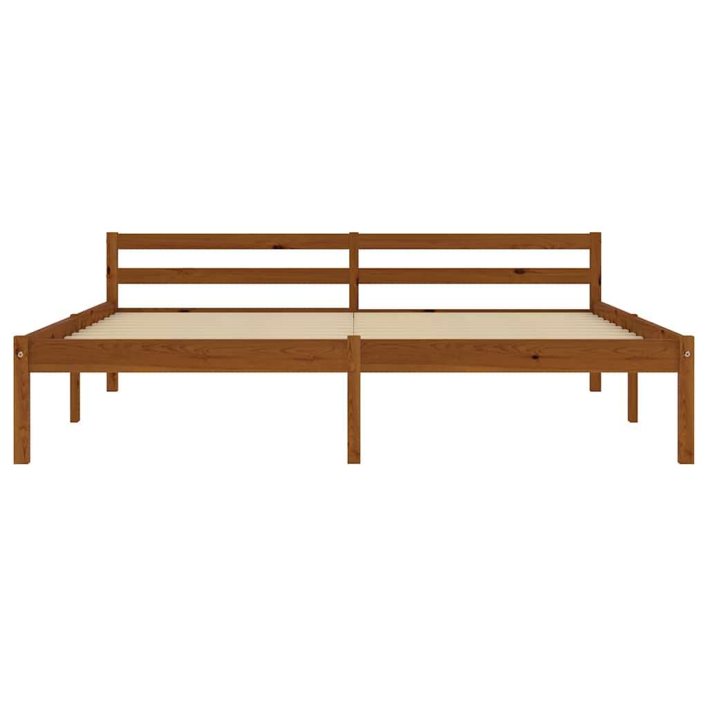Vidaxl bedframe massief grenenhout honingbruin 180x200 cm