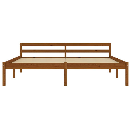 Vidaxl bedframe massief grenenhout honingbruin 180x200 cm